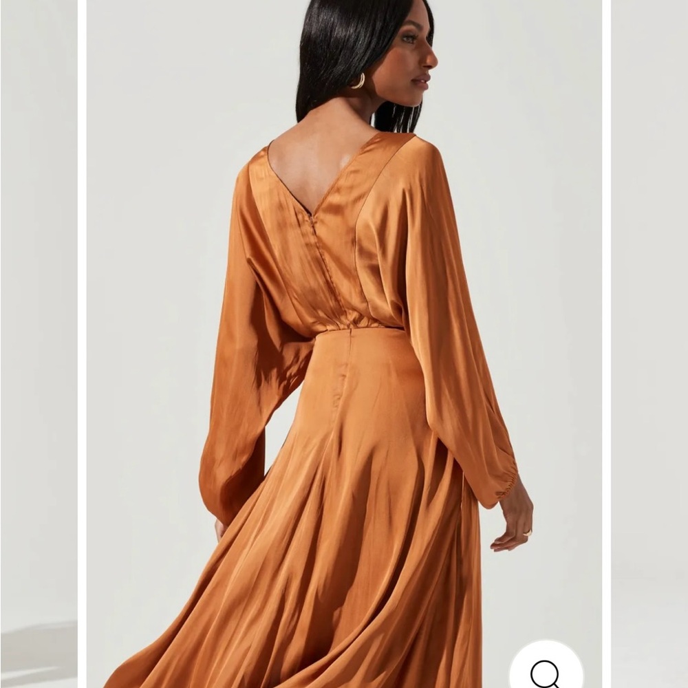 ASTR The Label Rust Midi Dress - Picture 3 of 6